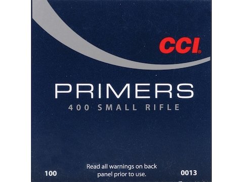 CCI Small Rifle Primers #400 Box of 1000 (10 Trays of 100) CCI Small Rifle Primers #400 Box of 1000 (10 Trays of 100)