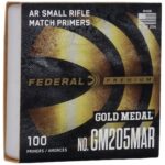 Federal Premium Gold Medal AR Match Grade Small Rifle Primers #GM205MAR Box of 1000 (10 Trays of 100)