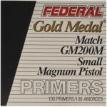 Federal Premium Gold Medal Small Pistol Magnum Match Primers #200M Box of 1000 (10 Trays of 100)