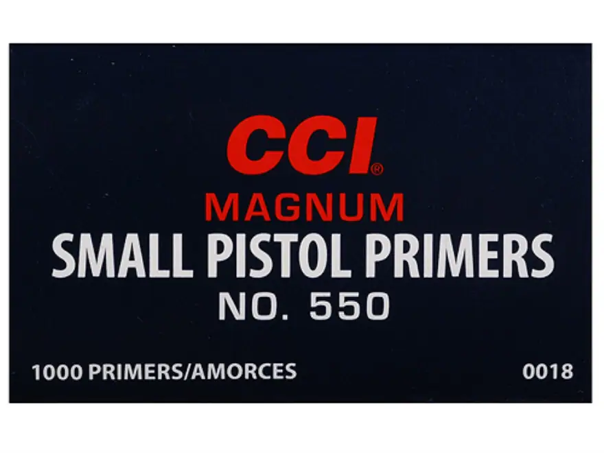 Buy CCI Small Pistol Magnum Primers #550 Box in stock