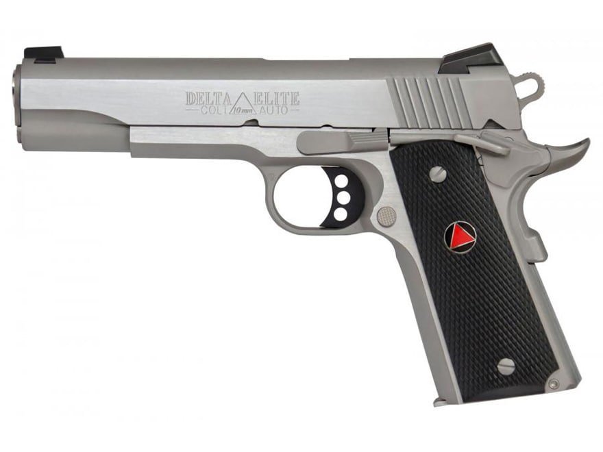 Colt 1911 Delta Elite Semi-Automatic Pistol 10mm Auto 5″ Barrel 8-Round Stainless Black Colt 1911 Delta Elite Semi-Automatic Pistol 10mm Auto 5″ Barrel 8-Round Stainless Black