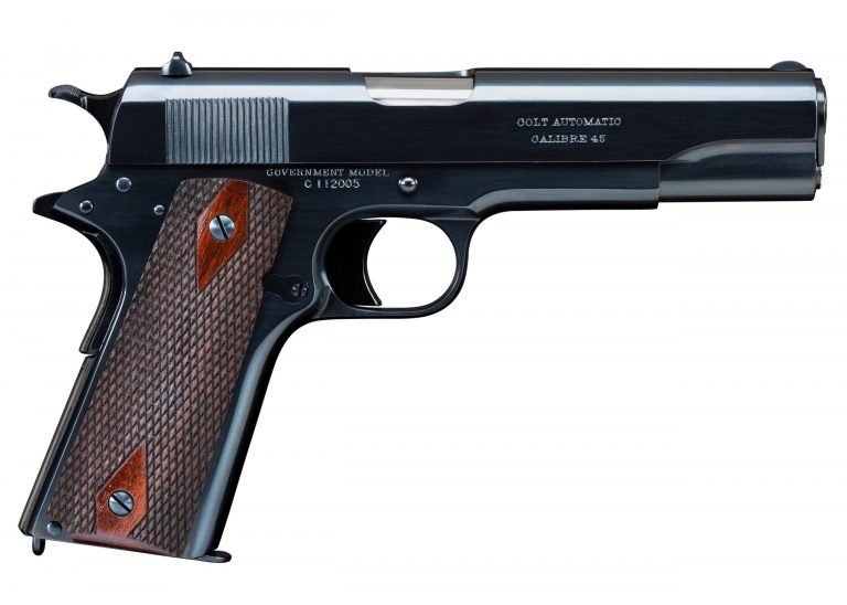 Colt 1911 Government Semi-Automatic Pistol 45 ACP 5″ Barrel 7-Round Blued Colt 1911 Government Semi-Automatic Pistol 45 ACP 5″ Barrel 7-Round Blued