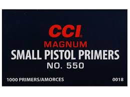 CCI Small Pistol Magnum best primers for 9mm reloading in stock 2026