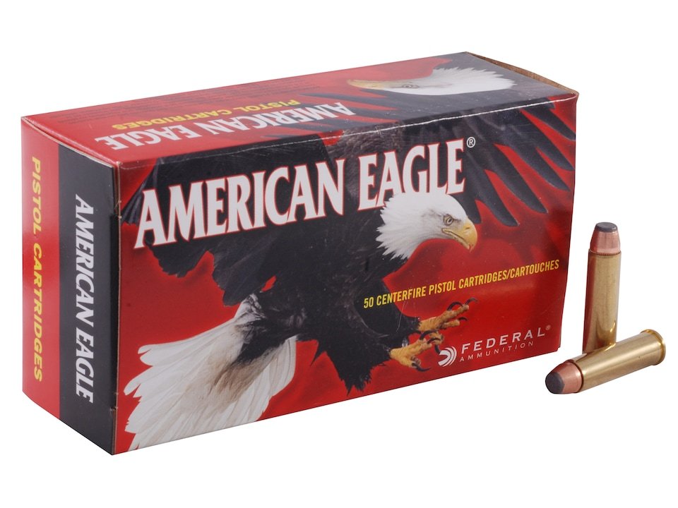 Federal American Eagle Ammunition 327 Federal Magnum 100 Grain Jacketed Soft Point Box of 50 Federal American Eagle Ammunition 327 Federal Magnum 100 Grain Jacketed Soft Point Box of 50