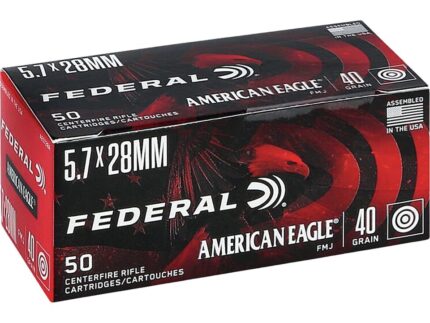 Federal American Eagle Ammunition 5.7x28mm FN 40 Grain Full Metal Jacket