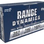 Fiocchi Range Dynamics Ammunition 357 Magnum 142 Grain Full Metal Jacket Truncated Cone Box of 50