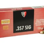 Fiocchi Range Dynamics Ammunition 357 Sig 124 Grain Full Metal Jacket Truncated Cone Box of 50