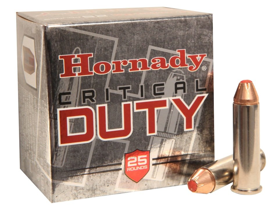Hornady Critical Duty Ammunition 357 Magnum 135 Grain FlexLock Box of 25 Hornady Critical Duty Ammunition 357 Magnum 135 Grain FlexLock Box of 25