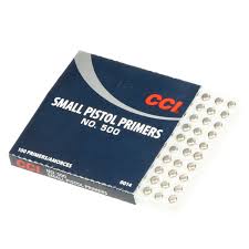 CCI small pistol primers in stock 2026