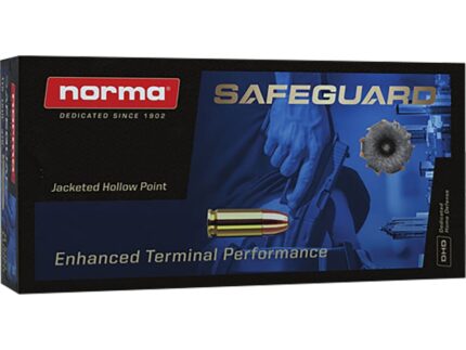 Norma Home Defense Safeguard Ammunition 38 Special 158 Grain Jacketed Hollow Point Box of 50