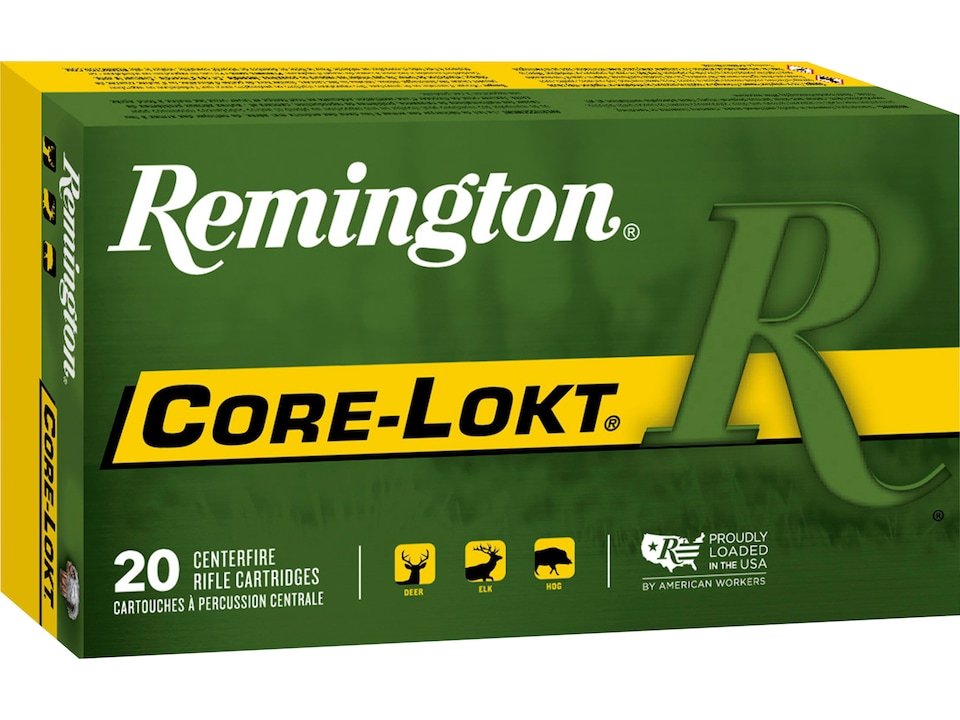 Remington Core-Lokt Ammunition 30-06 Springfield 180 Grain Core-Lokt Soft Point Box of 20 Remington Core-Lokt Ammunition 30-06 Springfield 180 Grain Core-Lokt Soft Point Box of 20
