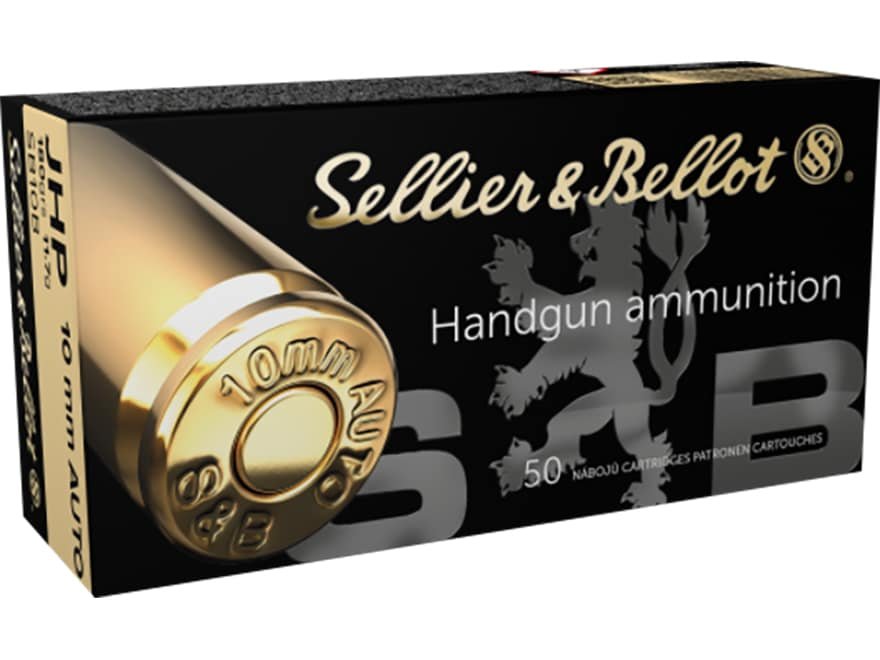 Sellier & Bellot Ammunition 10mm Auto 180 Grain Jacketed Hollow Point Box of 50 Sellier & Bellot Ammunition 10mm Auto 180 Grain Jacketed Hollow Point Box of 50