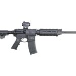 Smith & Wesson M&P 15 Sport II Optics Ready Semi-Automatic Centerfire Rifle 5.56x45mm NATO 16" Barrel Steel and Black Adjustable With Red Dot
