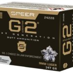 Speer Gold Dot G2 Ammunition 9mm Luger 147 Grain Jacketed Hollow Point Box of 20