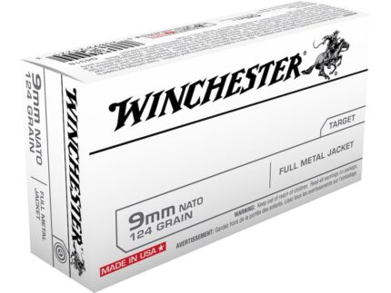 Winchester NATO Ammunition 9mm Luger 124 Grain Full Metal Jacket