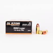 Blazer Brass 9mm FMJ bullets in stock fast shipping