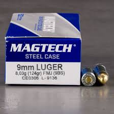 cheap Magtech 9mm 124 grain FMJ bullets