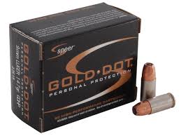 Speer Gold Dot 9mm 147 grain hollow point bullets