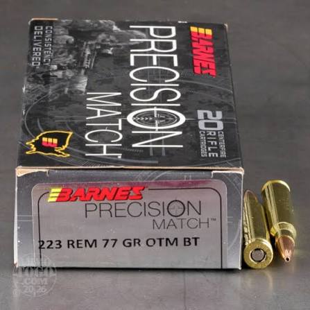 Barnes 77 grain .223 match bullets