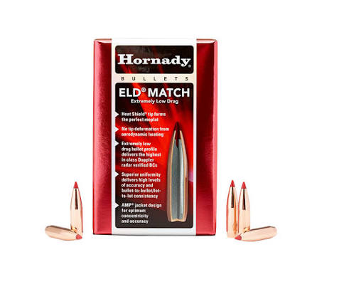 Hornady ELD-X 168 grain .308 hollow point bullets