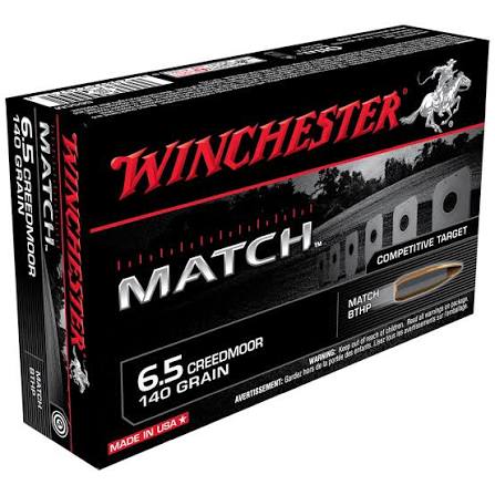 Winchester Match 140 grain 6.5 Creedmoor bullets