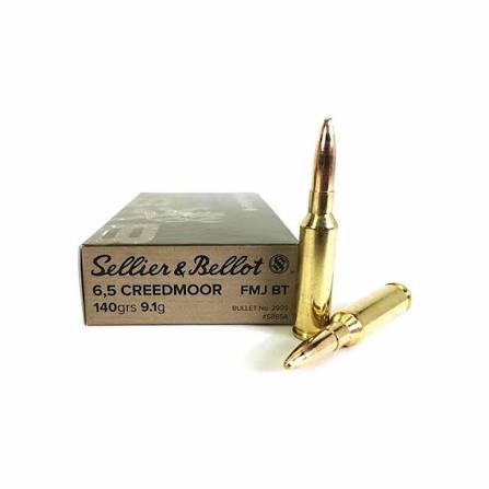 Sellier & Bellot 140 grain FMJ 6.5 Creedmoor bullets