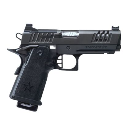 Staccato C Full Size Grip Carry + Duty V3 C Optic Ready Stainless Barrel (Black Aluminum Flat Trigger)