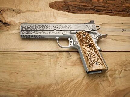 Cabot Tribal SOB Hand Engraved 1911 Pistol