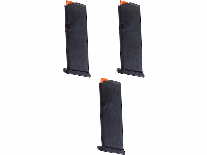 Glock 19 26 49 Gen 5 Magazine 9mm Luger 15-Round Polymer Black 3PK Glock 19 26 49 Gen 5 Magazine 9mm Luger 15-Round Polymer Black 3PK